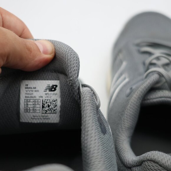 New Balance Fresh Foam Men\'s 10.5 EE Grey Athletic Running Sneakers 680LG8 main image 5